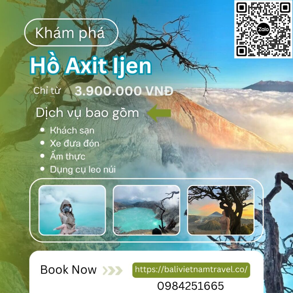 Khám phá núi lửa Kawah Ijen, Indonesia